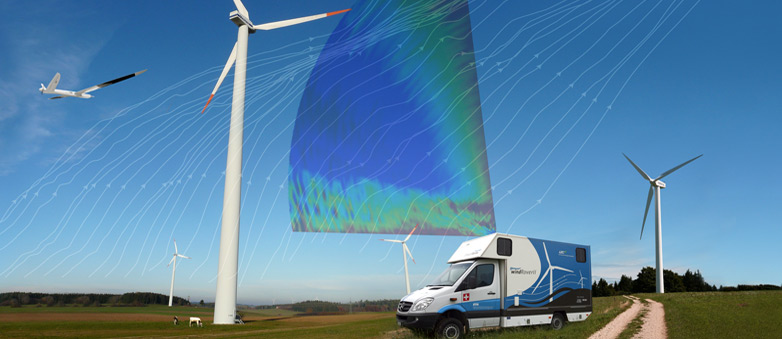 Enlarged view: Wind energy reseach illustration
